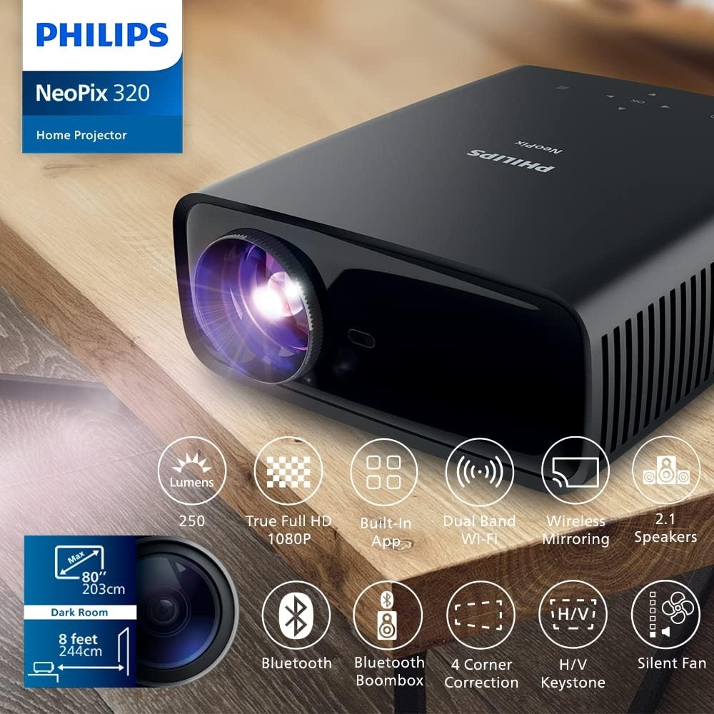 Philips NeoPix 320 Full HD Projector - 55% Korting