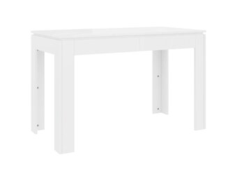 vidaXL Eettafel Hoogglans Wit (120x60x76 cm) - 54% Korting!