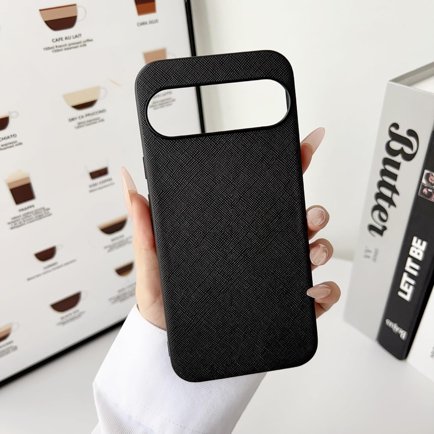 FIFTHAVE Hoes Google Pixel 7 - Ultradun Leer, Zwart (32% Korting)