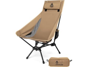 OneTigris Tigerblade Campingstoel Hoge Rugleuning - 29% Korting!