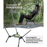 OneTigris Tigerblade Campingstoel Hoge Rugleuning - 29% Korting!
