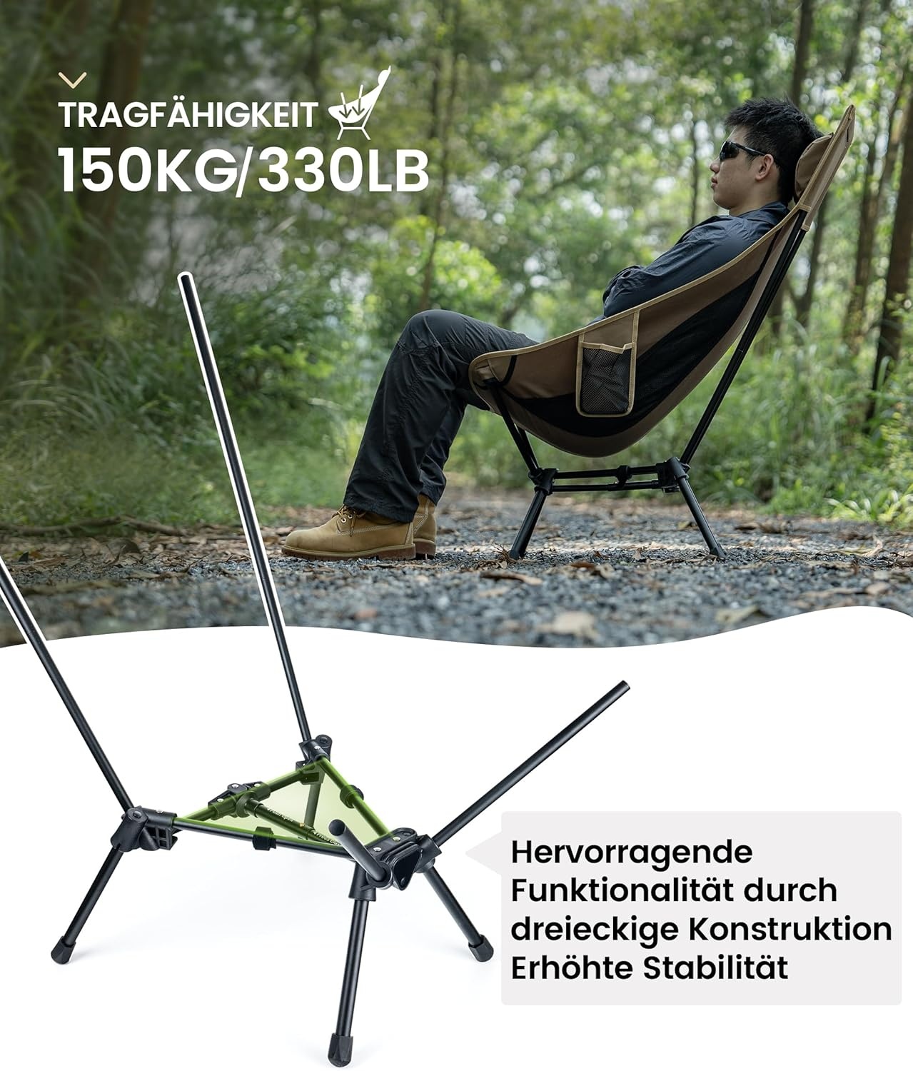 OneTigris Tigerblade Campingstoel Hoge Rugleuning - 29% Korting!