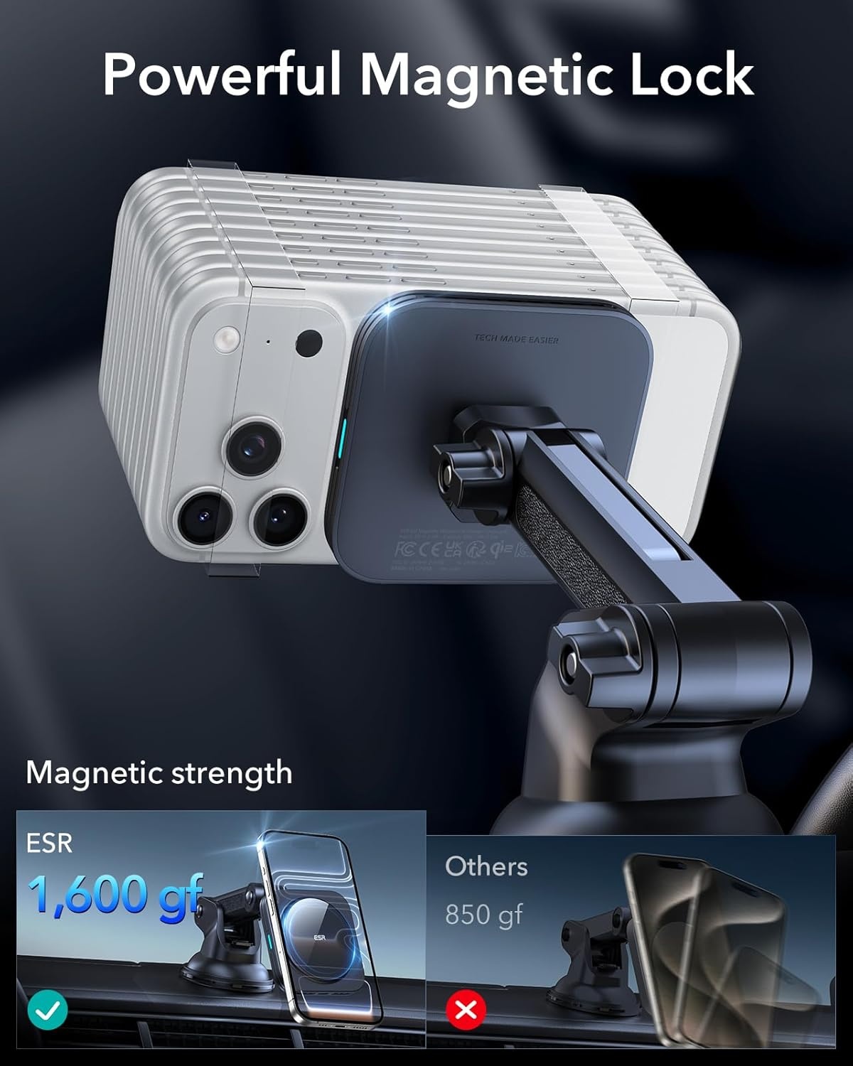 ESR HaloLock Auto Oplader - 33% Korting!