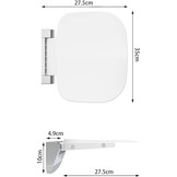 Opvouwbare Douchestoel Wit - 160kg - 34% Korting