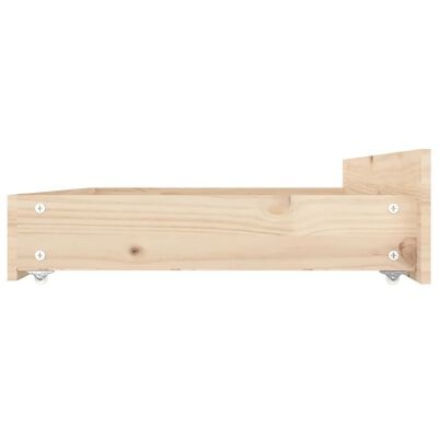 vidaXL Bedlades 4 st massief grenenhout - 48% Korting!