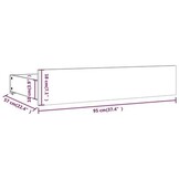 vidaXL Bedlades 4 st massief grenenhout - 48% Korting!