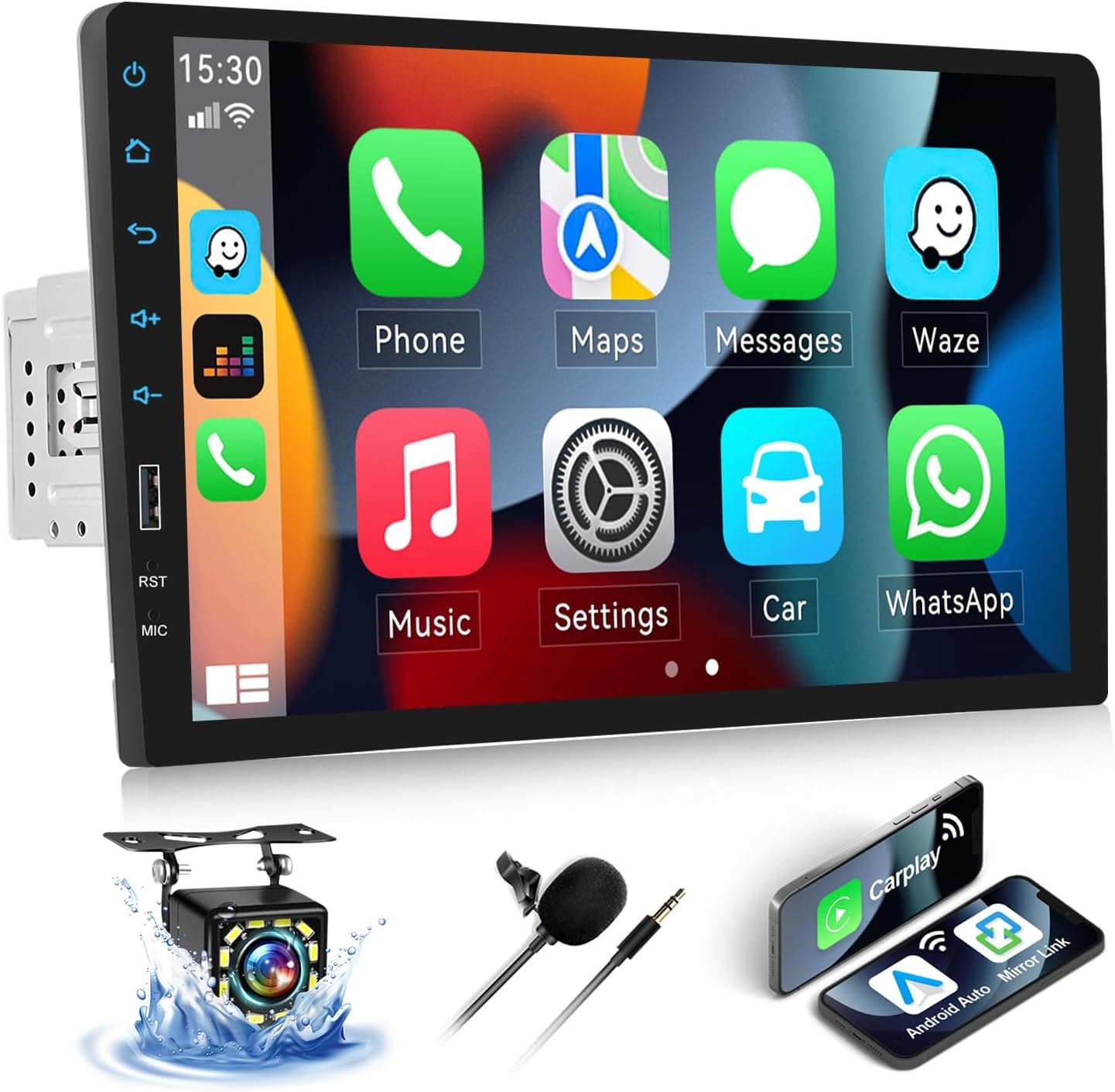 SIXWIN Autoradio: Draadloze CarPlay/Android Auto - 34% Korting