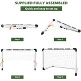 Kamiya Opvouwbaar Voetbaldoel Kind | 60x45/90x60/115x80 cm | 34% Korting