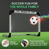 Kamiya Opvouwbaar Voetbaldoel Kind | 60x45/90x60/115x80 cm | 34% Korting