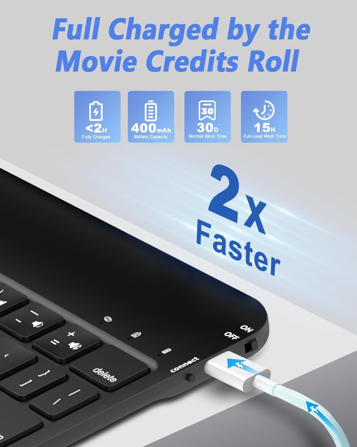 Nuflaz Toetsenbordhoes met Trackpad iPad 10e Gen (2022) - 34% Korting