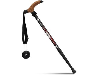 BAITER T-Handvat Wandelstokken Zwart - 28% Korting!