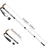 BAITER T-Handvat Wandelstokken Zwart - 28% Korting!