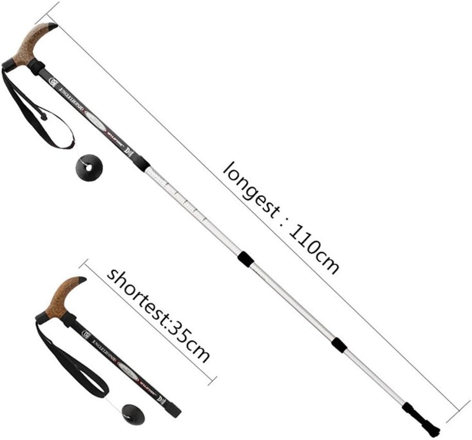 BAITER T-Handvat Wandelstokken Zwart - 28% Korting!