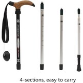 BAITER T-Handvat Wandelstokken Zwart - 28% Korting!