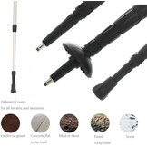 BAITER T-Handvat Wandelstokken Zwart - 28% Korting!