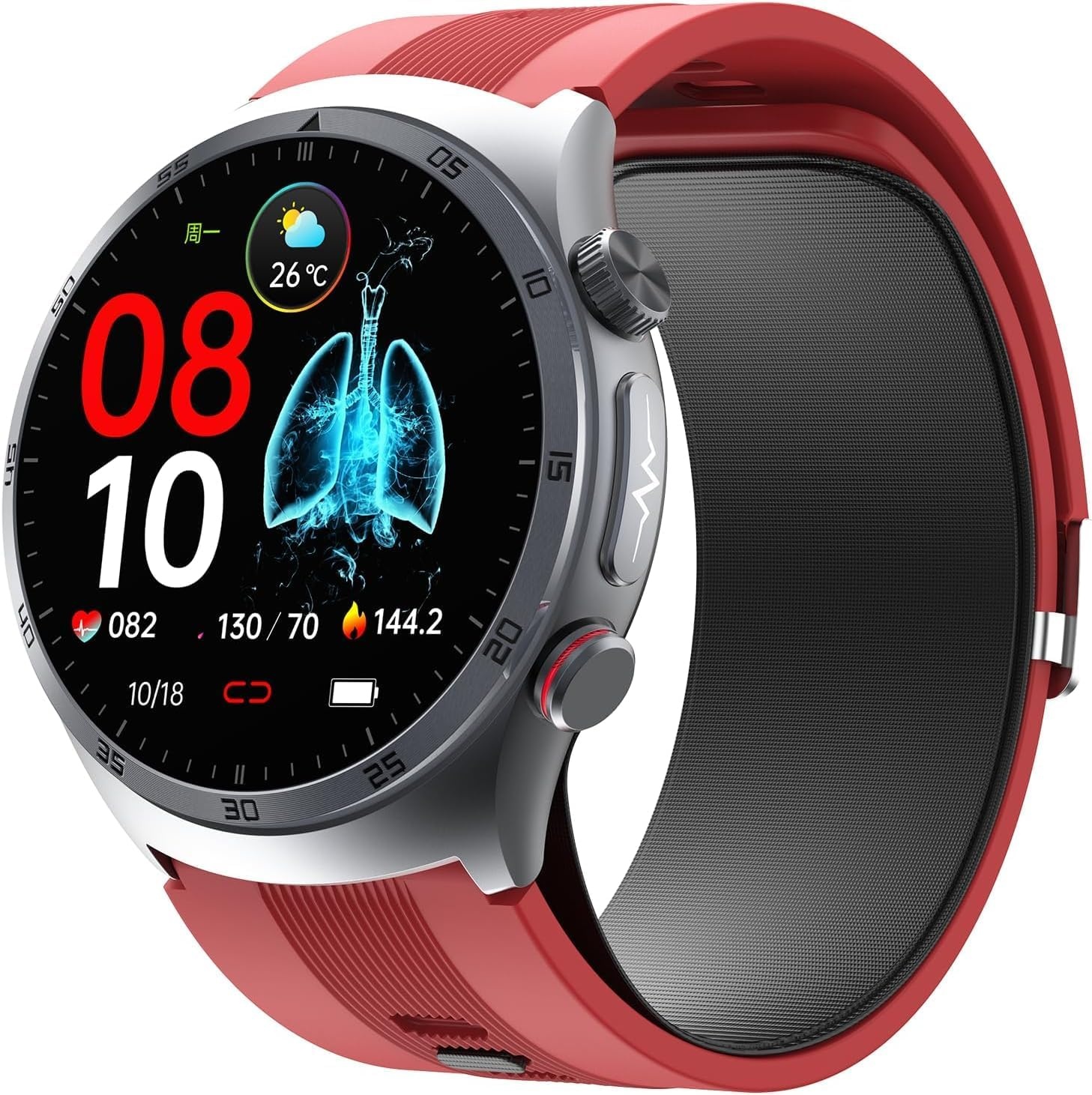 Smartwatch AMOLED 1.43" met Telefoonfunctie - 35% Korting