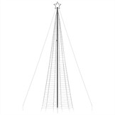 vidaXL Kerstboom met LED's & Spikes, 500cm, Warm Wit - 63% Korting!