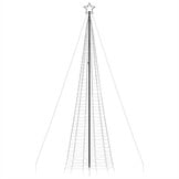 vidaXL LED-kerstboom Warm Wit 500cm - 8 standen - 1534 LEDs (80% korting)