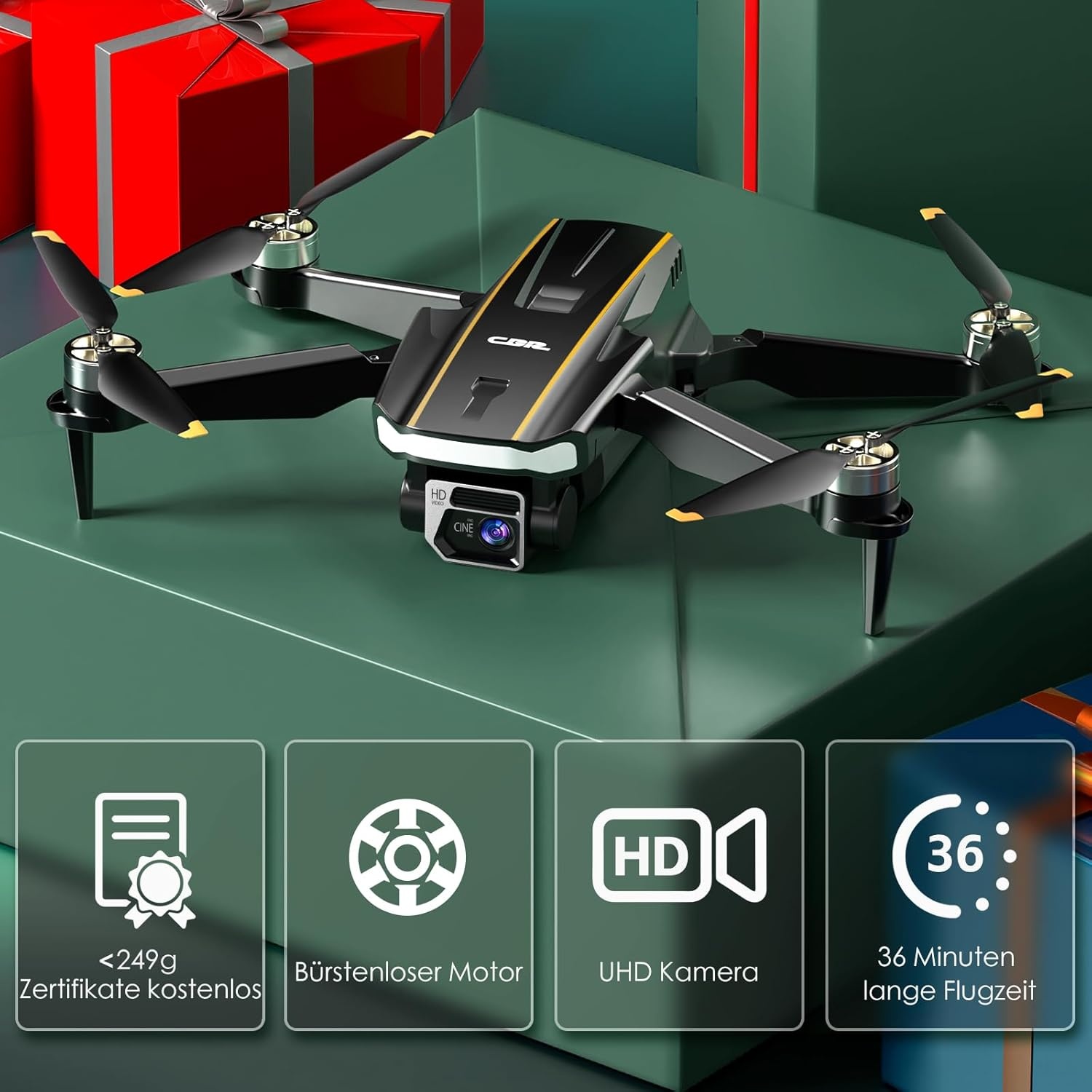CHUBORY A68 Drone voor Beginners: 36 min Vluchttijd & 2K Camera - 42% Korting!