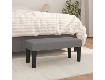 Retrotje: Donkergrijs Bankje 70x30x30cm - 59% Korting!