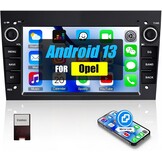 [1+32G] CAMECHO Android 13 Autoradio met Navi voor Opel Corsa d/Astra h/Zafira b/Meriva/Vivaro Radio, 7 Inch Capacitief Touchscreen Ondersteunt bediening via het stuur USB(Grijs)
