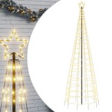 vidaXL LED Kerstboom met Spikes 300cm - Warm Wit (56% Korting!)