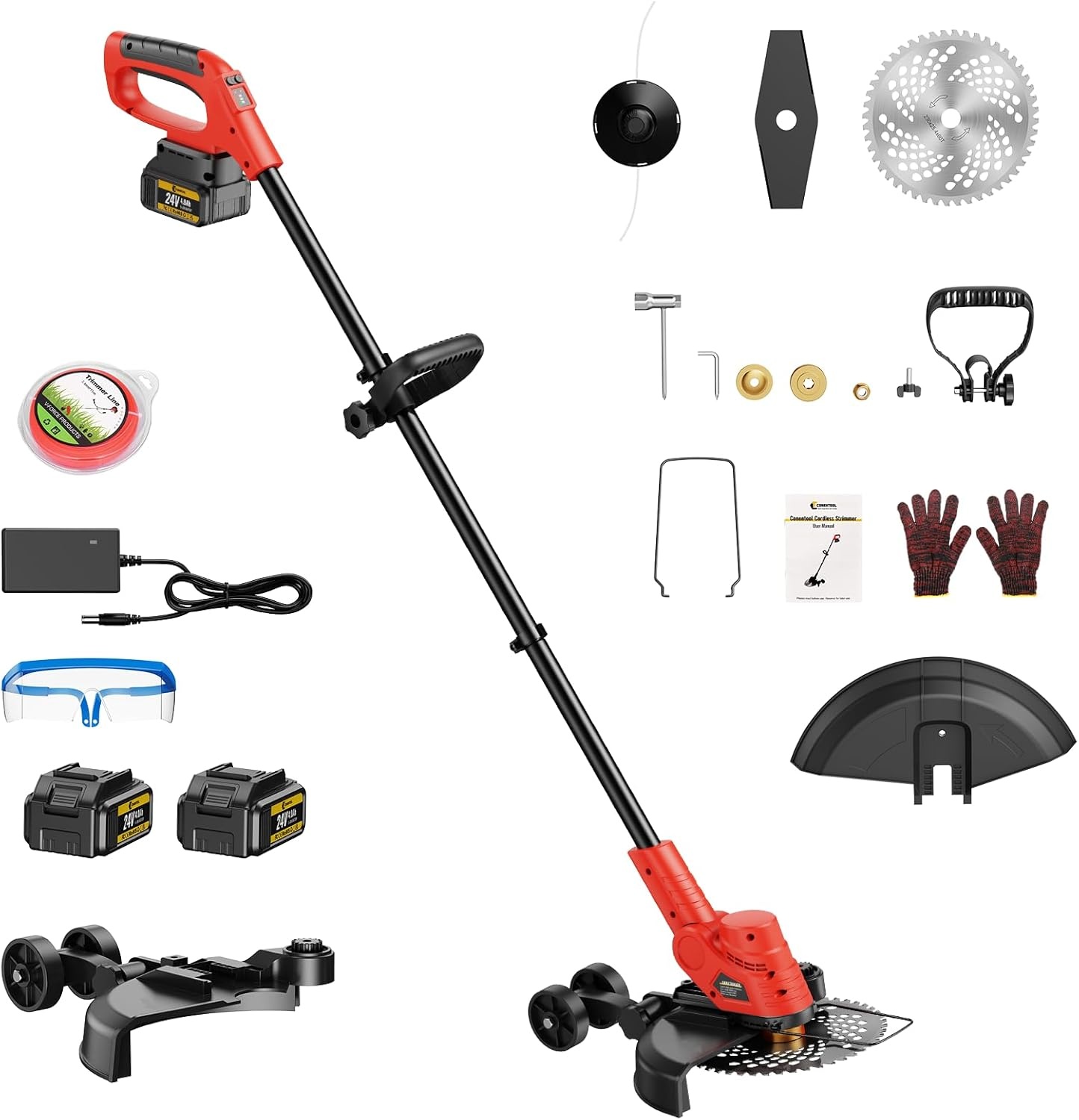 CONENTOOL Accu Grastrimmer: Krachtig & Veelzijdig (-29%)
