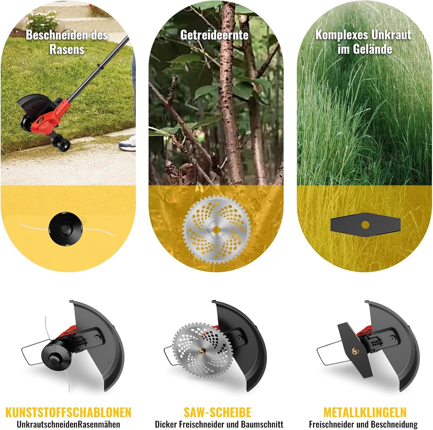 CONENTOOL Accu Grastrimmer: Krachtig & Veelzijdig (-29%)