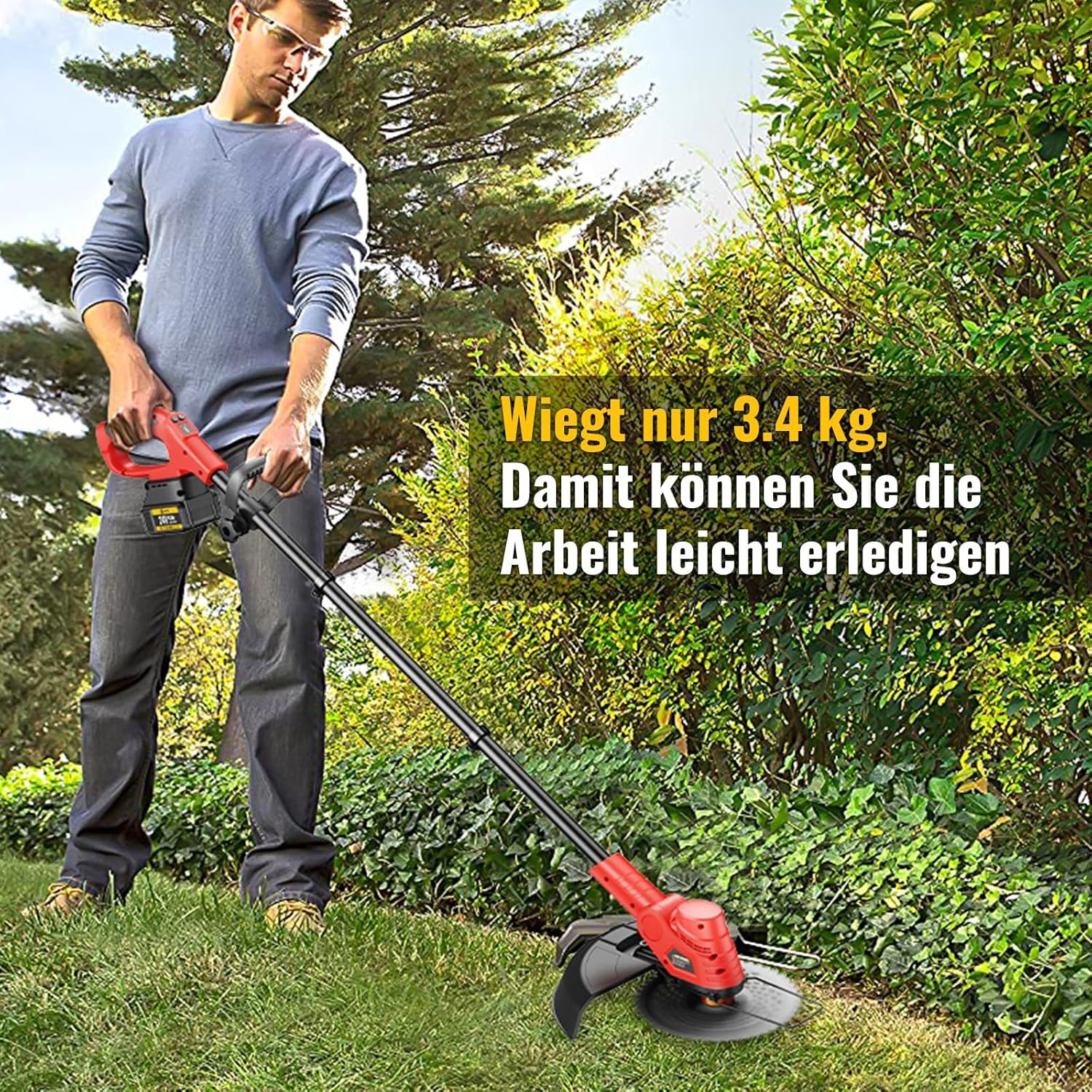 CONENTOOL Accu Grastrimmer: Krachtig & Veelzijdig (-29%)