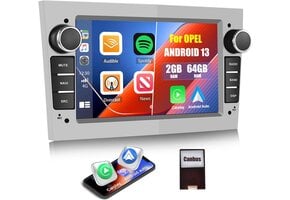 CAMECHO Android 13 Autoradio 7" Zilver - 29% Korting!