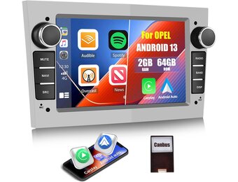 CAMECHO Android 13 Autoradio 7" Zilver - 29% Korting!