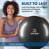 Stabiliteitsbal 75 cm Zwart - Fitness, Yoga, Pilates | 59% Korting!