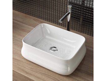 Keramiek Wastafel 46 x 36 x 14 cm voor Aanrecht of Gastentoilet