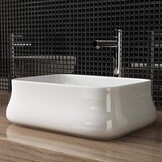 Keramiek Wastafel 46 x 36 x 14 cm voor Aanrecht of Gastentoilet