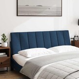 vidaXL Hoofdbordkussen Hanko 160cm Blauw Stof - 60% Korting