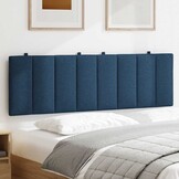 vidaXL Hoofdbordkussen Hanko 160cm Blauw Stof - 60% Korting
