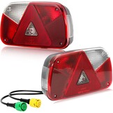 Achterlichten voor aanhangers, 12 V, merk E11, waterdicht, 7 functies, 2 x 6 pinnen, bajonetaansluiting, 30 cm, verlichting, aanhanger, tractor, mistverlichting, achteruitrijlicht, voor