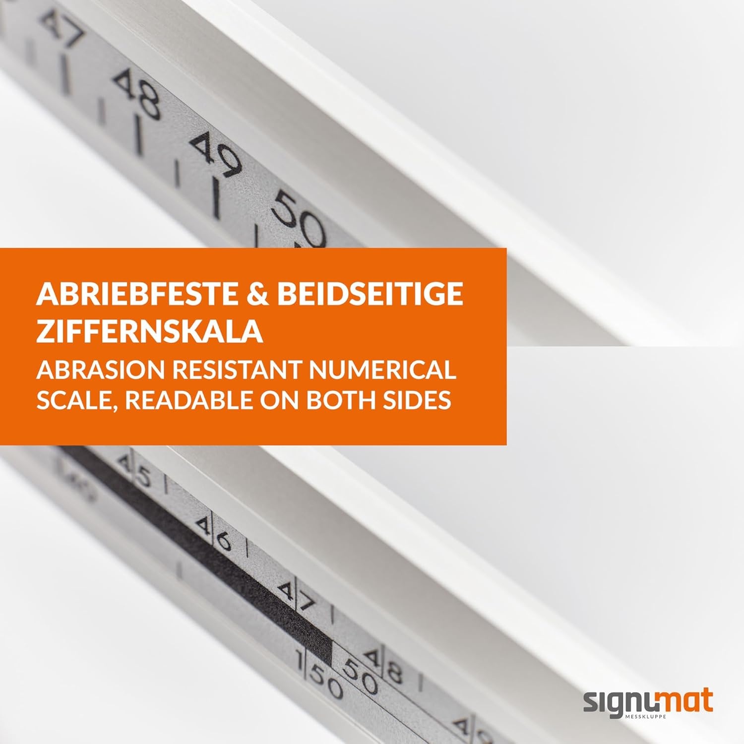 Schuifpasser 80 cm nauwkeurig duurzaam oranje/zwart voor bosbouw