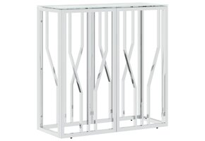 vidaXL Wandtafel Roestvrij Staal & Glas | 70x30x70cm | 72% Korting