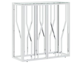 VidaXL Wandtafel Roestvrij Staal & Glas - 70x30x70 cm - 66% Korting!