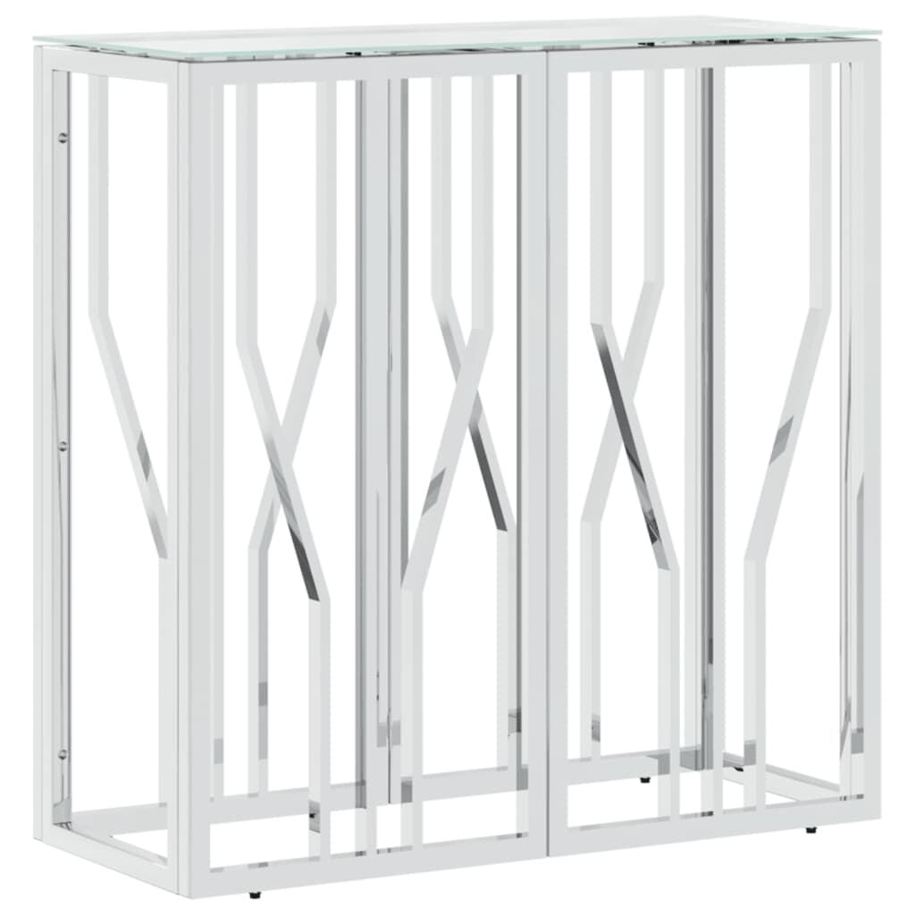 VidaXL Wandtafel Roestvrij Staal & Glas - 70x30x70 cm - 66% Korting!