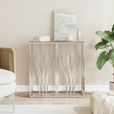 VidaXL Wandtafel Roestvrij Staal & Glas - 70x30x70 cm - 66% Korting!