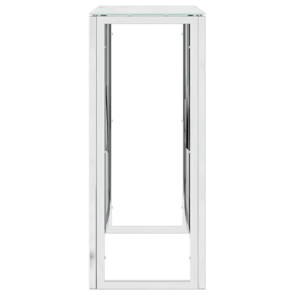 VidaXL Wandtafel Roestvrij Staal & Glas - 70x30x70 cm - 66% Korting!