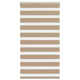 vidaXL Zebra Blind 90x150 cm stofbreedte 85,9 cm polyester zandbruin