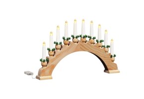 vidaXL Kerst Kaarsenboog 44% Korting - Bruin Grenenhout