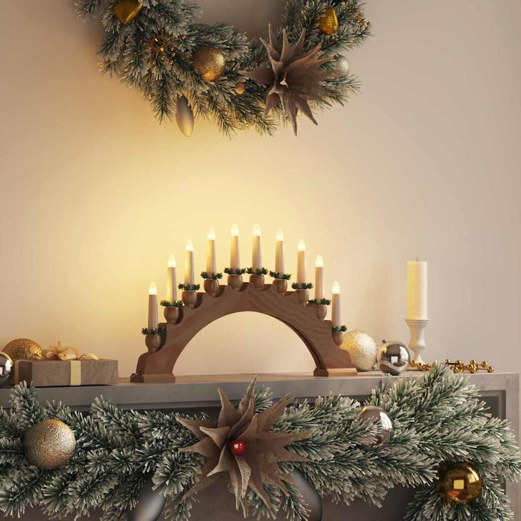 vidaXL Kerst Kaarsenboog Grenenhout 49% Korting