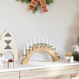 vidaXL Kerst Kaarsenboog Grenenhout 49% Korting