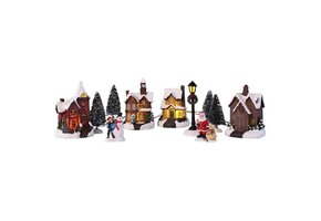 Kerstdorp met LED's, 74% korting!