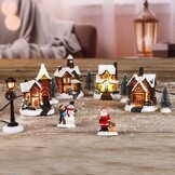 Kerstdorp met LED-verlichting - 76% Korting