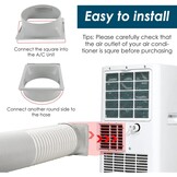 Afvoerslangkoppeling airconditioning 150 mm ABS